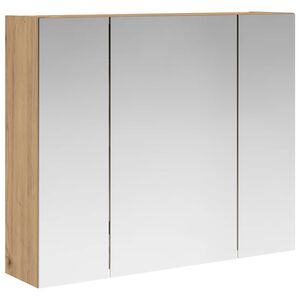 vidaXL Badezimmerspiegelschrank Kunsthandwerk Eiche 60 x 14,5 x 50 cm