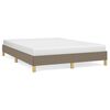 vidaXL Bettgestell ohne Matratze Taupe 140x200 cm Stoff