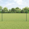 vidaXL Zaun mit Pfosten Gr&uuml;n 1,2 x 10 m Stahl und PVC