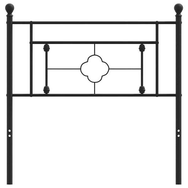 vidaXL Ersatz-Kopfteil Metall Schwarz 100 cm