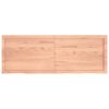 vidaXL Tischplatte Hellbraun 140x50x(2-4)cm Massivholz Eiche Behandelt