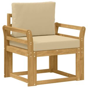 vidaXL 2 St&uuml;ck Outdoor-Sofagarnitur Polyester Wei&szlig; und Beige