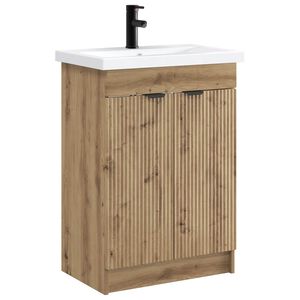 vidaXL Badezimmerm&ouml;bel-Set Artisan-Eiche 78,5 x 37,5 x 81 cm