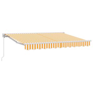 vidaXL Manuell einziehbare Markise Gelb 3 x 2,5 m