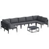 vidaXL Garten-Sofa-Set 8 pcs Anthrazit Stahl