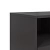vidaXL TV-Schrank Schwarz 68x39x60,5 cm Stahl