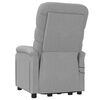 vidaXL Massagesessel mit Aufstehhilfe Hellgrau Stoff
