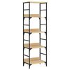 vidaXL B&uuml;cherregal Sonoma-Eiche 50x33x153 cm Holzwerkstoff