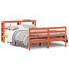 vidaXL Massivholzbett ohne Matratze Wachsbraun 140x200 cm Kiefernholz