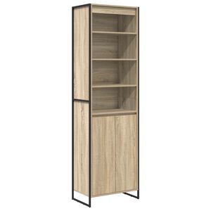 vidaXL Hohe Schr&auml;nke 2 pcs Sonoma 60 x 36 x 200 cm Holzwerkstoff
