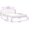 vidaXL Bett mit Matratze Blau 120x200 cm Samt