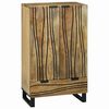 vidaXL Hochboard Braun 60 x 33 x 100 cm massives Mangoholz