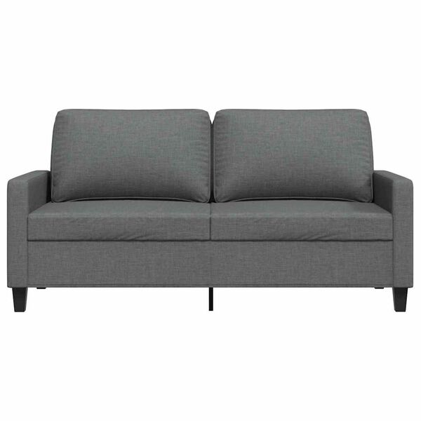 vidaXL 2-Sitzer-Sofa Dunkelgrau 140 cm Stoff