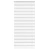 vidaXL Doppelrollo Wei&szlig; 115x200 cm Stoffbreite 110,9 cm Polyester