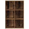 vidaXL B&uuml;cherregal/Sideboard Altholz-Optik 66x30x98 cm Holzwerkstoff