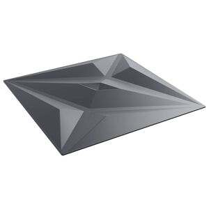 vidaXL Wandpaneele 12 stk. 50 x 50 cm Stern Grau XPS Schaum
