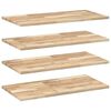 vidaXL Schweberegale 4 Stk. 80x40x2 cm Massivholz Akazie Unbehandelt