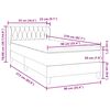 vidaXL Boxspringbett mit Matratze Dunkelgrau 90x210 cm Samt