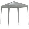 vidaXL Party-Zelt 200 x 200 x 240 cm Hellgrau PE und Stahl