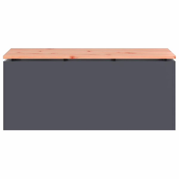 vidaXL Gartenbank Anthrazit 100 x 40 x 43 cm
