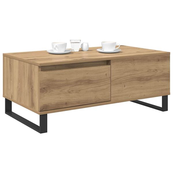 vidaXL Couchtisch Artisan-Eiche 90 x 50 x 36,5 cm Holzwerkstoff