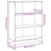 vidaXL Bücherschrank Sonoma-Eiche 80,5x35x107,5 cm Holzwerkstoff