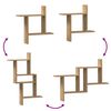 vidaXL Wandregale 2 Stk. Artisan-Eiche 50x12x50 cm Holzwerkstoff