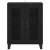 vidaXL Sideboard Schwarz Eichen-Optik 69,5 x 34 x 90 cm Holzwerkstoff