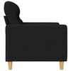 vidaXL 2-Sitzer-Sofa Schwarz 120 cm Stoff