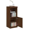 vidaXL Sideboard mit LED-Leuchten Braun Eichen-Optik 41x37x100 cm