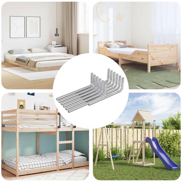 vidaXL Inbusschl&uuml;ssel 12 pcs Silber 32 x 86 mm Stahl