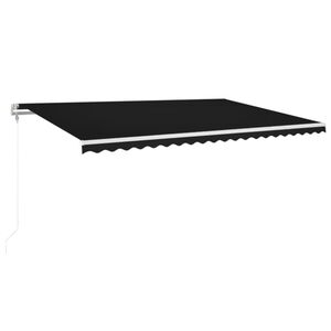 vidaXL Markise Automatisch Einziehbar 500x350 cm Anthrazit