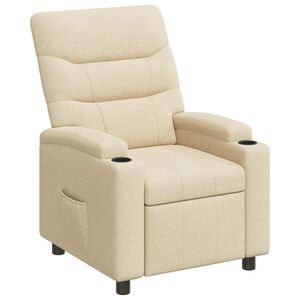 vidaXL Liegestuhl Creme 75 x 95 x 103 cm Stoff