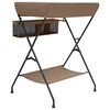 vidaXL Wickeltisch Taupe Eisen