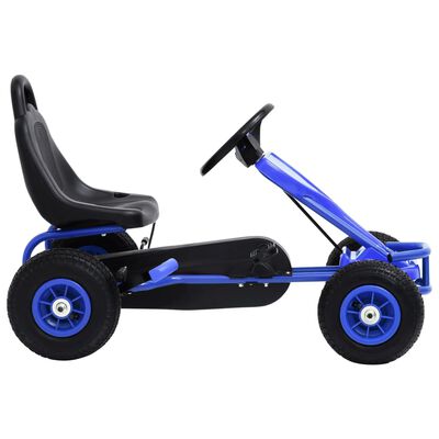 vidaXL Pedal Go-Kart mit Luftreifen Blau