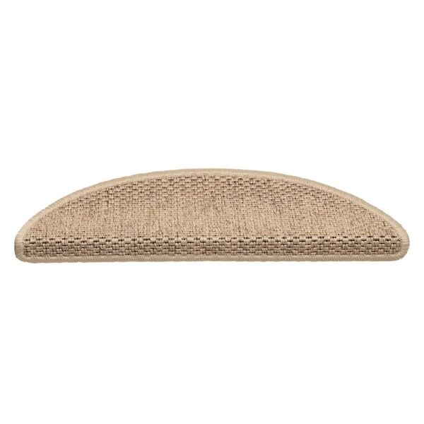 vidaXL Treppenmatten Selbstklebend Sisal-Optik 15 Stk. 56x17x3 cm Sand
