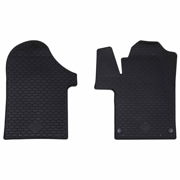 vidaXL Autofu&szlig;matte 2 pcs Schwarz TPE