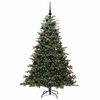 vidaXL K&uuml;nstlicher Weihnachtsbaum mit 300 LEDs mit St&auml;nder Gr&uuml;n 180 cm