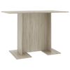 vidaXL Esstisch Sonoma-Eiche 110x60x75 cm Holzwerkstoff