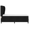 vidaXL Boxspringbett mit Matratze Schwarz 90 x 190 cm Stoff