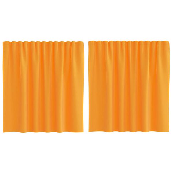 vidaXL Voile Vorhänge mit Stangentaschen 2 Stk. Orange