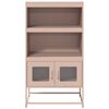 vidaXL Highboard Rosa 68x39x123 cm Stahl