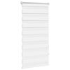 vidaXL Zebra-Rollo 60,9 x 120 cm, Stoffbreite 56,7 cm, Wei&szlig;