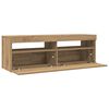 vidaXL TV-Schrank mit LED Artisan-Eiche 120x35x40 cm Holzwerkstoff