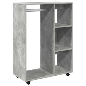 vidaXL Kleiderschrank Betongrau 80x40x110 cm Holzwerkstoff