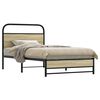 vidaXL Bettgestell ohne Matratze 107x203 cm Sonoma-Eiche Holzwerkstoff