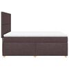vidaXL Boxspringbett mit Matratze Dunkelbraun 140x190 cm Stoff