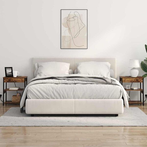 vidaXL Nachttisch 2 pcs Ger&auml;ucherte Eiche 41 x 31 x 51 cm