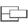 vidaXL Wandregale Grau 104x20x58,5 cm Holzwerkstoff