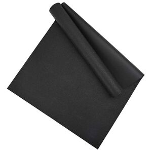 vidaXL Sport Schutzmatte Schwarz 180 x 75 x 0,6 cm Hochdichtes PVC